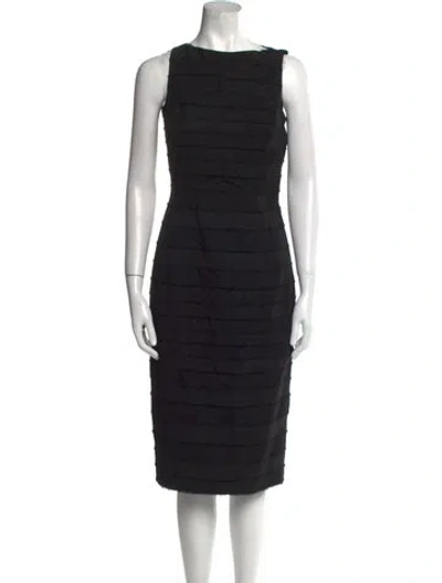 Pre-owned John Galliano Vintage Midi Length Dress In Black