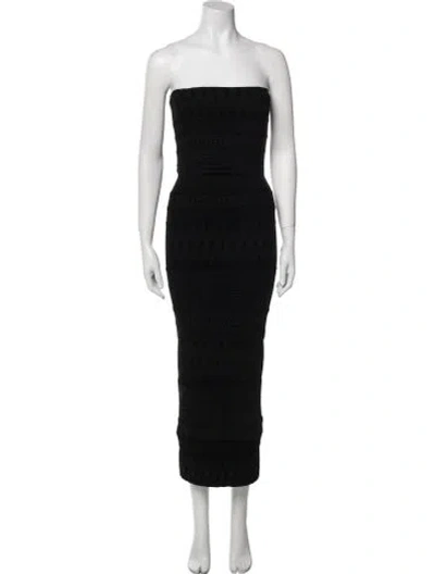 Pre-owned John Galliano Vintage Midi Length Dress In Black