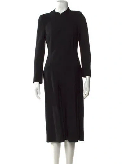 Pre-owned John Galliano Vintage Midi Length Dress In Black