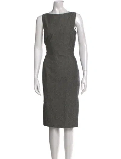Pre-owned John Galliano Vintage Midi Length Dress In Black