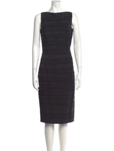 Pre-owned John Galliano Vintage Midi Length Dress In Black