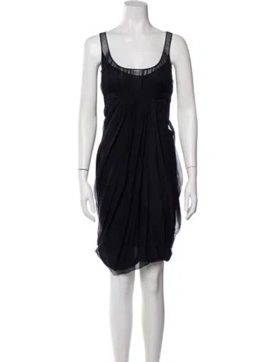 Pre-owned John Galliano Vintage Midi Length Dress In Blue