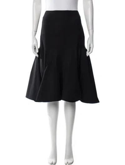 Pre-owned John Galliano Vintage Midi Length Skirt In Black