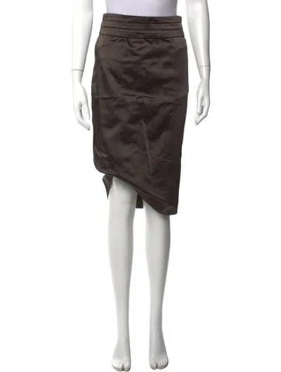 Pre-owned John Galliano Vintage Midi Length Skirt In Brown