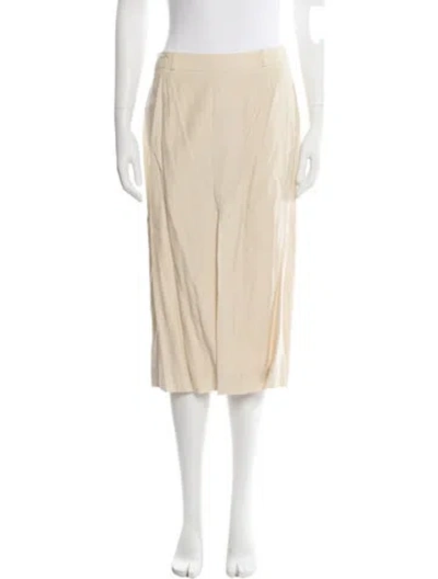 Pre-owned John Galliano Vintage Midi Length Skirt In Neutrals