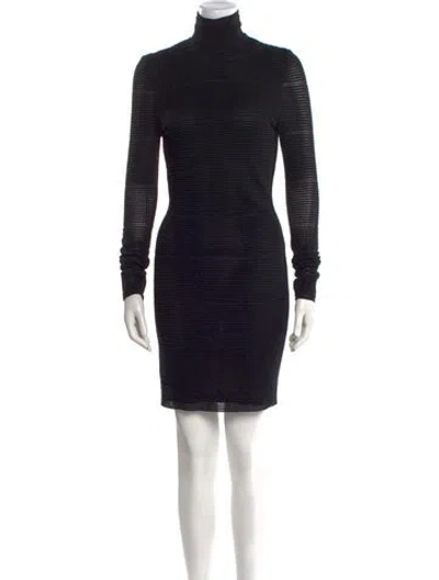 Pre-owned John Galliano Vintage Mini Dress In Black