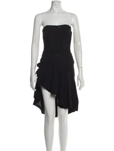 Pre-owned John Galliano Vintage Mini Dress In Black