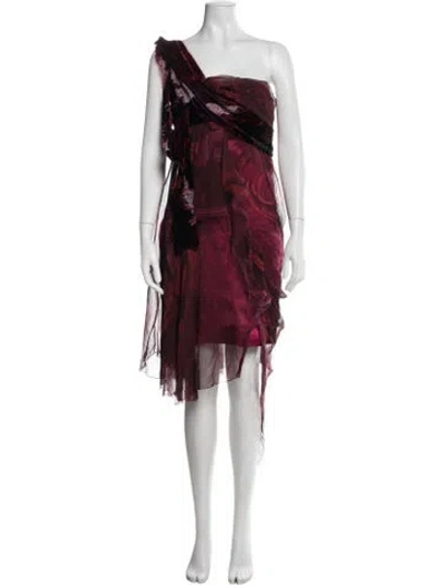 Pre-owned John Galliano Vintage Mini Dress In Pink