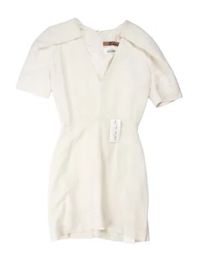 Pre-owned John Galliano Vintage Mini Dress In White