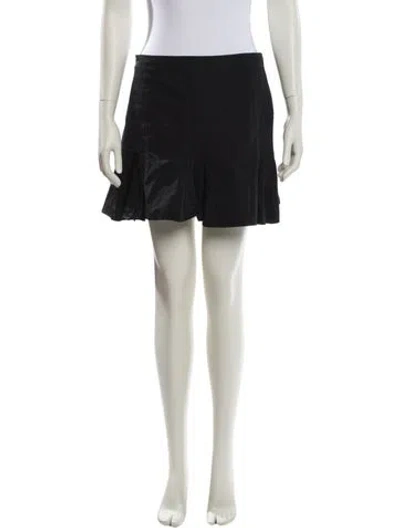 Pre-owned John Galliano Vintage Mini Skirt In Black