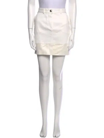 Pre-owned John Galliano Vintage Mini Skirt In Neutral