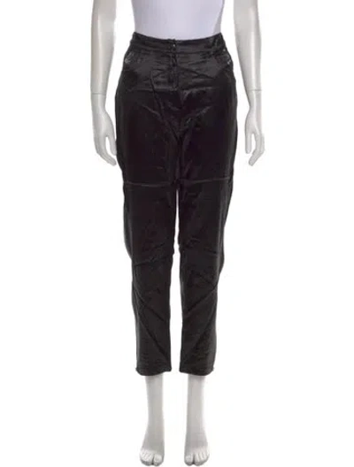 Pre-owned John Galliano Vintage Straight Leg Pants In Black