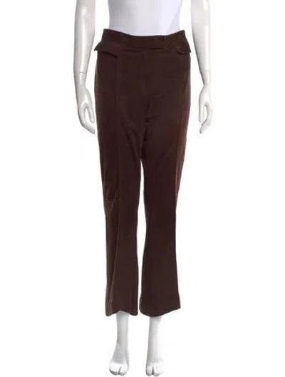 Pre-owned John Galliano Vintage Wide Leg Pants In Brown