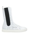 John Galliano Woman Ankle Boots White Size 5 Calfskin In White