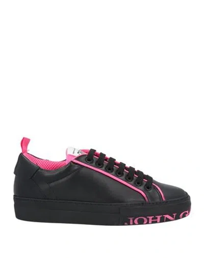 John Galliano Woman Sneakers Black Size 6 Calfskin