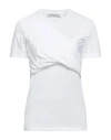 John Galliano Woman T-shirt White Size L Cotton In White