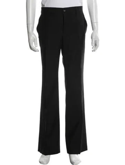 Pre-owned John Galliano Wool Dress Pants In Black