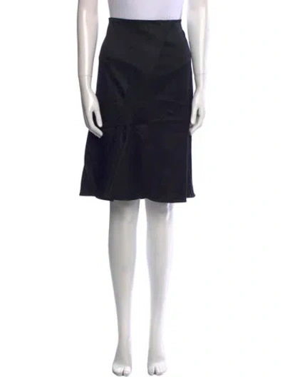 Pre-owned John Galliano Wool Knee-length Skirt In Black