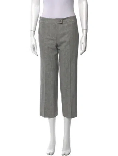 Pre-owned John Galliano Wool Straight Leg Pants In Gray
