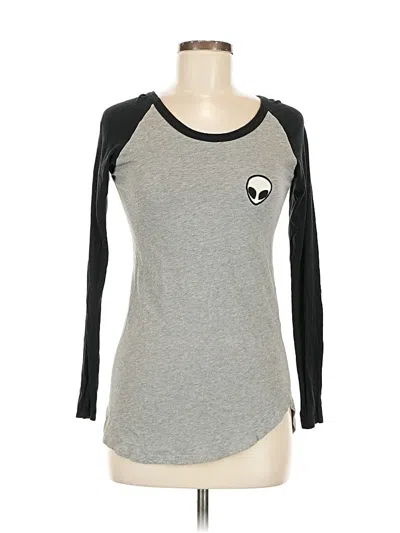 Pre-owned John Galt 3/4 Sleeve T-shirt In Gray