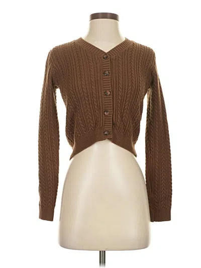 Pre-owned John Galt Cardigan Sweater In Brown