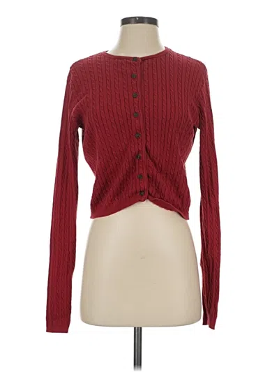 Pre-owned John Galt Cardigan Sweater In Burgundy