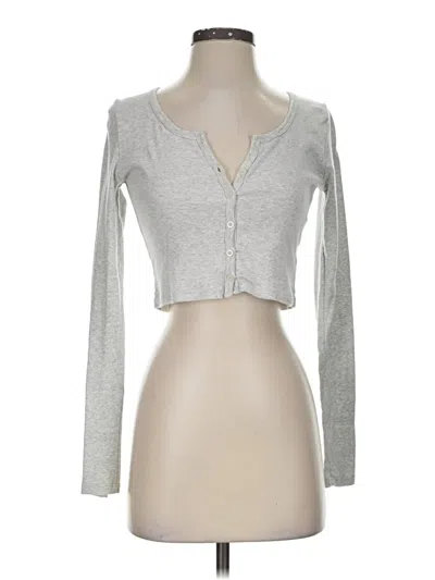 Pre-owned John Galt Cardigan Sweater In Silver