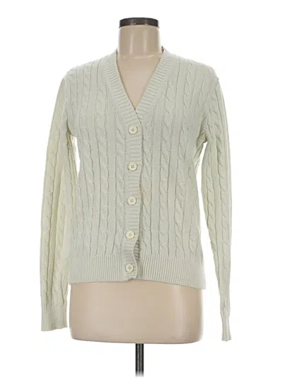 Pre-owned John Galt Cardigan Sweater In White