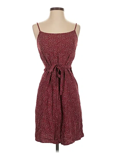 Pre-owned John Galt Casual Dress In Burgundy
