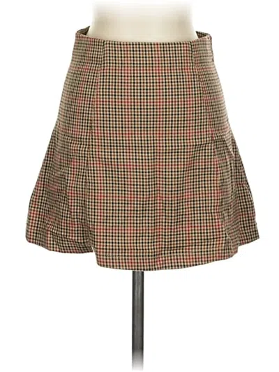 Pre-owned John Galt Casual Skirt In Brown