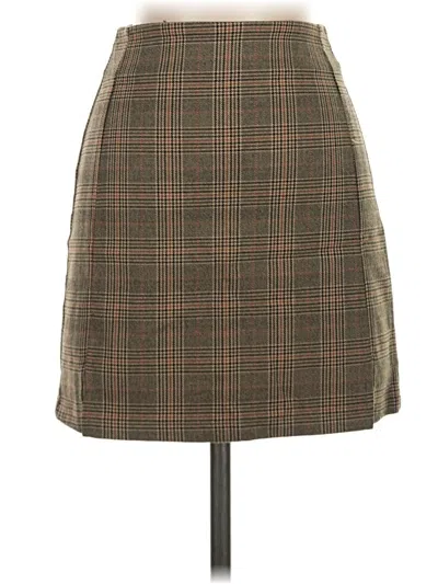 Pre-owned John Galt Formal Skirt In Tan