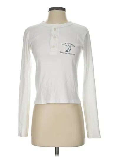 Pre-owned John Galt Long Sleeve Polo Shirt In Ivory
