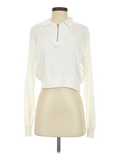 Pre-owned John Galt Long Sleeve Polo Shirt In White