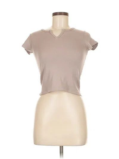 Pre-owned John Galt Short Sleeve T-shirt In Brown