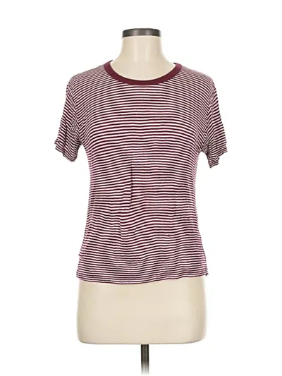 Pre-owned John Galt Short Sleeve T-shirt In Burgundy