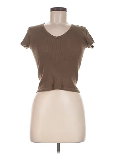 Pre-owned John Galt Short Sleeve T-shirt In Brown