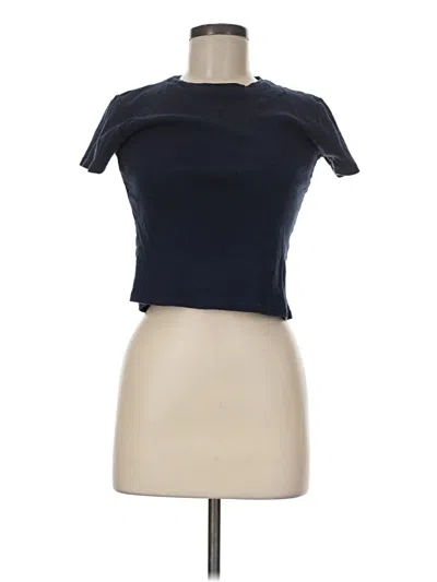 Pre-owned John Galt Short Sleeve Turtleneck In Blue