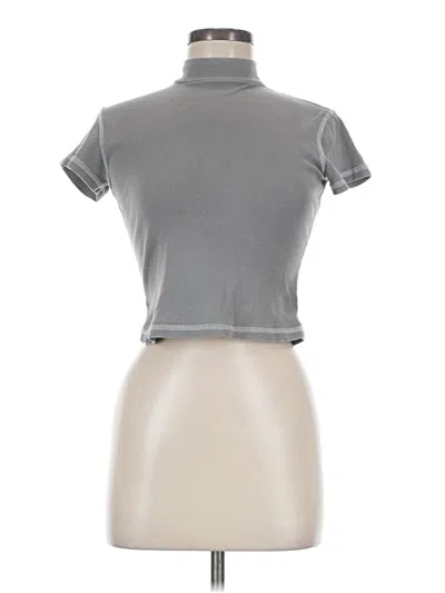 Pre-owned John Galt Short Sleeve Turtleneck In Gray