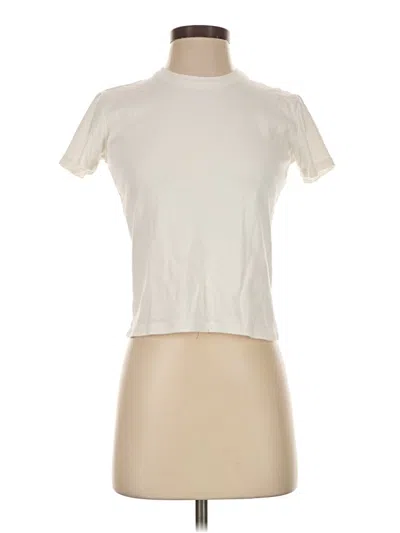 Pre-owned John Galt Short Sleeve Turtleneck In Ivory