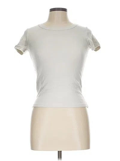 Pre-owned John Galt Short Sleeve Turtleneck In Ivory