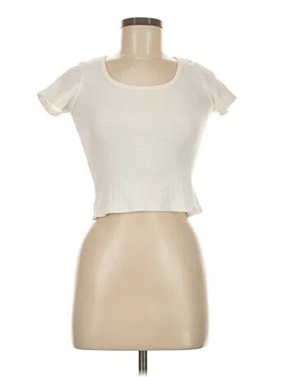 Pre-owned John Galt Short Sleeve Turtleneck In White