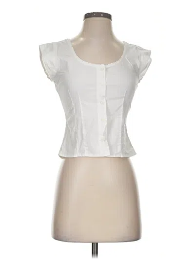 Pre-owned John Galt Sleeveless Blouse In Ivory