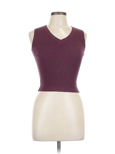 Pre-owned John Galt Sleeveless T-shirt In Burgundy