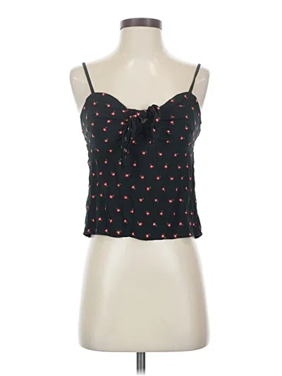Pre-owned John Galt Sleeveless Top Black Sweetheart Neckline Tops
