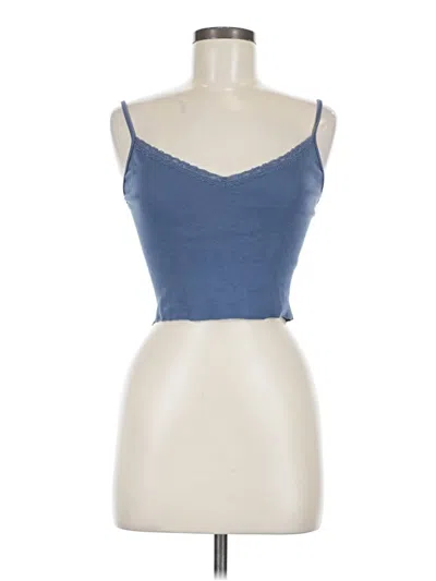 Pre-owned John Galt Sleeveless Top Blue Sweetheart Neckline Tops