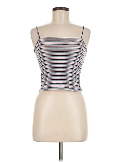 Pre-owned John Galt Sleeveless Top Ivory Halter Neckline Tops In White