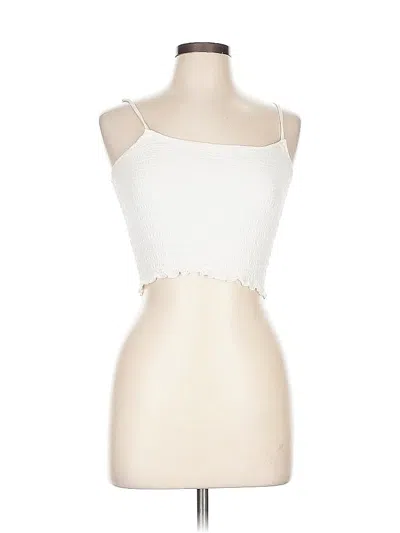 Pre-owned John Galt Sleeveless Top Ivory Strapless Neckline Tops In White
