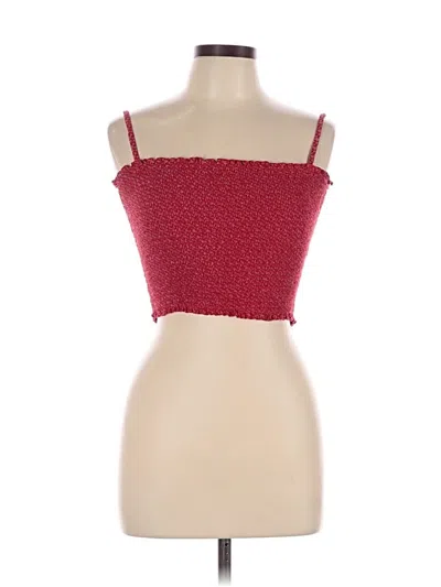 Pre-owned John Galt Sleeveless Top Red Sweetheart Neckline Tops