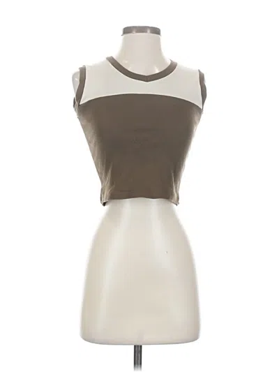 Pre-owned John Galt Sleeveless T-shirt In Brown