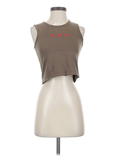 Pre-owned John Galt Sleeveless T-shirt In Brown